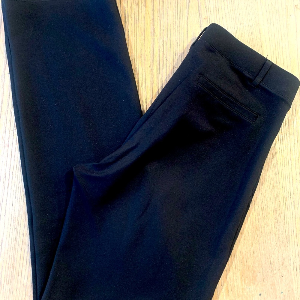 Beta brand M petit black straight leg yoga dress pants
